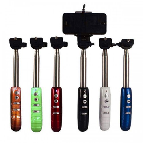 Dámska móda, doplnky - Teleskopická selfie tyč s rozšíreným bluetooth ovládaním