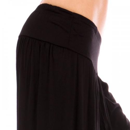 Dámska móda, doplnky - Čierne háremové ¾ nohavice