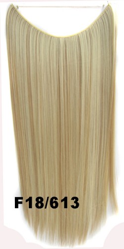 Predlžovanie vlasov, účesy - Flip in vlasy - 55 cm dlhý pás vlasov - odtieň F18/613
