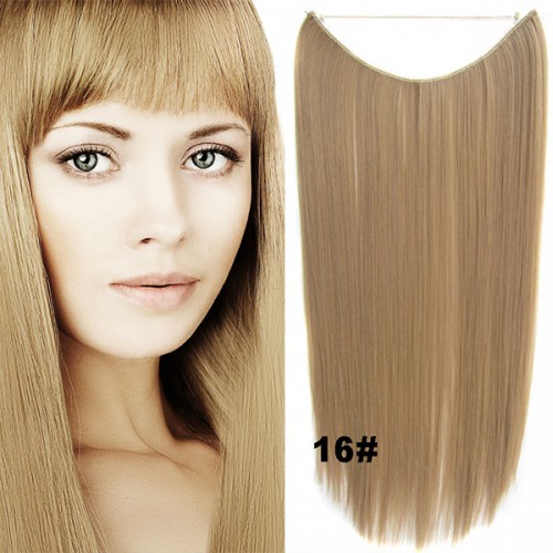 Predlžovanie vlasov, účesy - Flip in vlasy - 55 cm dlhý pás vlasov - odtieň 16