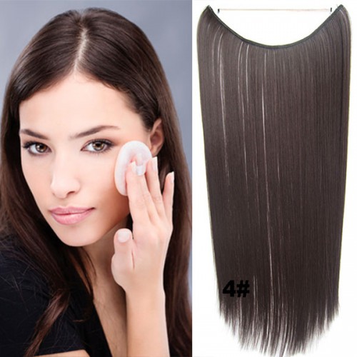 Predlžovanie vlasov, účesy - Flip in vlasy - 55 cm dlhý pás vlasov - odtieň 4