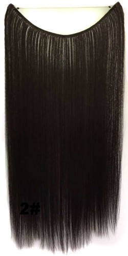 Predlžovanie vlasov, účesy - Flip in vlasy - 55 cm dlhý pás vlasov - odtieň 2