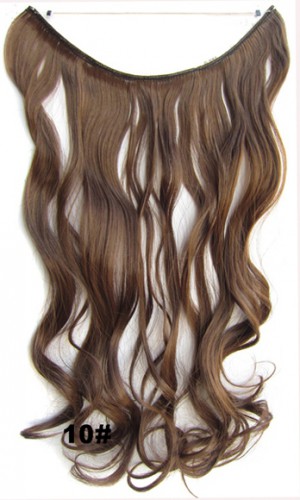 Predlžovanie vlasov, účesy - Flip in vlasy - vlnitý pás vlasov - odtieň 10