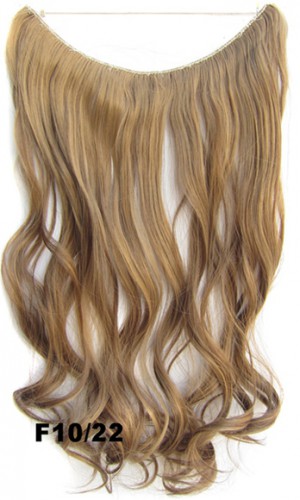 Predlžovanie vlasov, účesy - Flip in vlasy - vlnitý pás vlasov 45 cm - odtieň F10/22