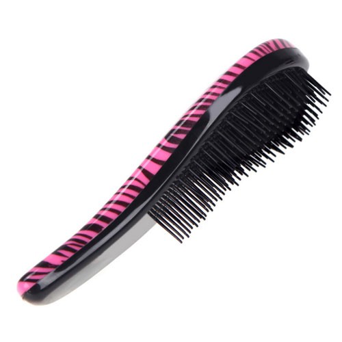 Predlžovanie vlasov, účesy - Dtangler rozčesávacia kefa na vlasy - Zebra Pink