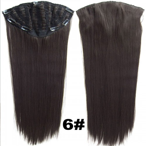 Predlžovanie vlasov, účesy - Clip in pás - Jessica 65 cm rovný - odtieň 6