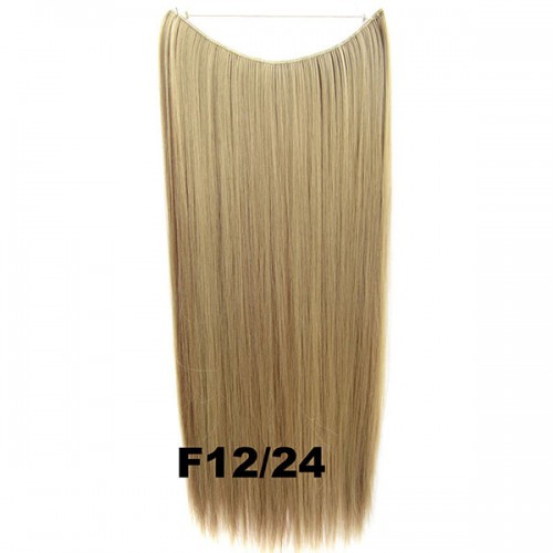 Predlžovanie vlasov, účesy - Flip in vlasy - 55 cm dlhý pás vlasov - odtieň F12/24