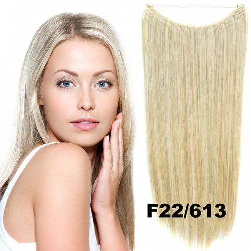 Predlžovanie vlasov, účesy - Flip in vlasy - 55 cm dlhý pás vlasov - odtieň F22/613
