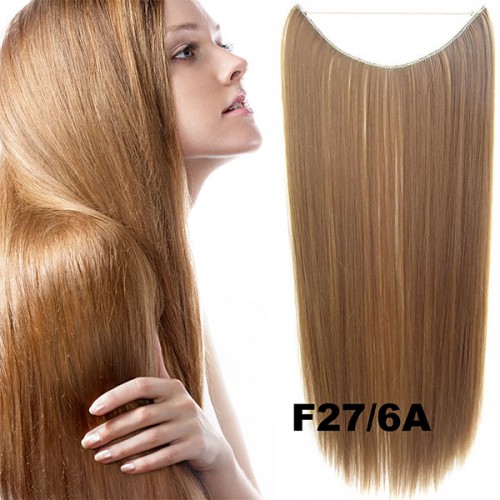 Predlžovanie vlasov, účesy - Flip in vlasy - 55 cm dlhý pás vlasov - odtieň F27/6A