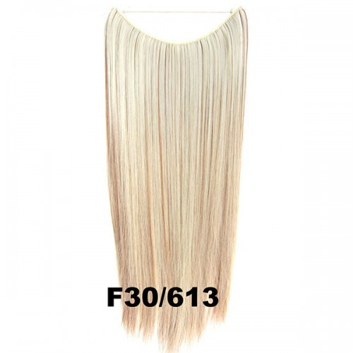 Predlžovanie vlasov, účesy - Flip in vlasy - 55 cm dlhý pás vlasov - odtieň F30/613