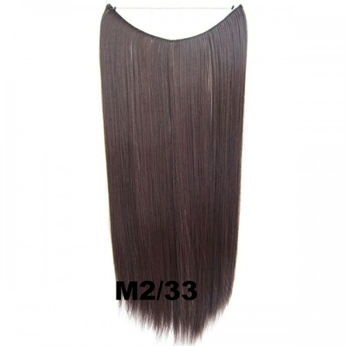 Predlžovanie vlasov, účesy - Flip in vlasy - 55 cm dlhý pás vlasov - odtieň M2/33