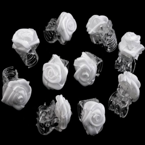 Predlžovanie vlasov, účesy - Štipec do vlasov s ružičkou