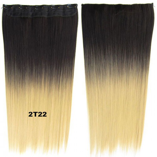 Predlžovanie vlasov, účesy - Clip in vlasy - rovný pás - ombre - odtieň 2 T 22