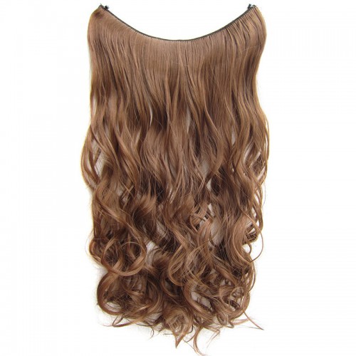 Predlžovanie vlasov, účesy - Flip in vlasy - vlnitý pás vlasov 55 cm - odtieň 12