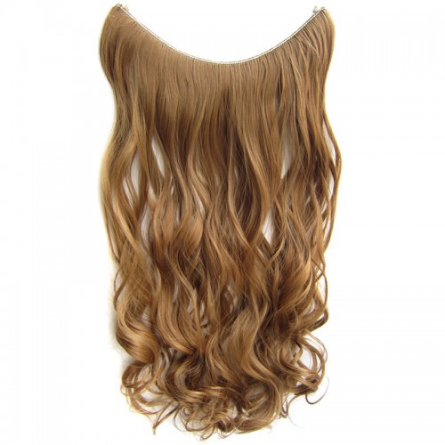 Predlžovanie vlasov, účesy - Flip in vlasy - vlnitý pás vlasov 55 cm - odtieň 27