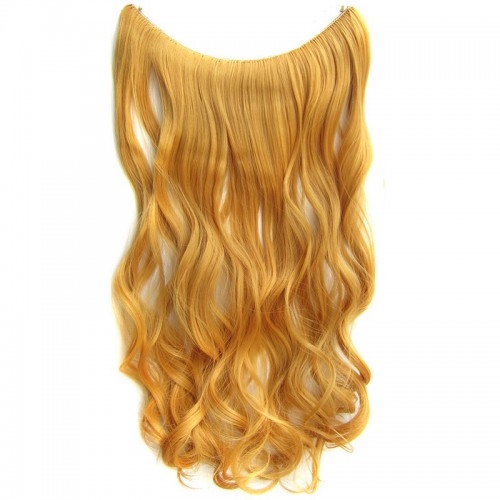 Predlžovanie vlasov, účesy - Flip in vlasy - vlnitý pás vlasov 55 cm - odtieň 144