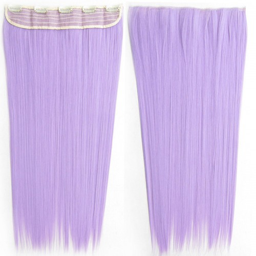 Predlžovanie vlasov, účesy - Clip in vlasy - 60 cm dlhý pás vlasov - odtieň Light Purple