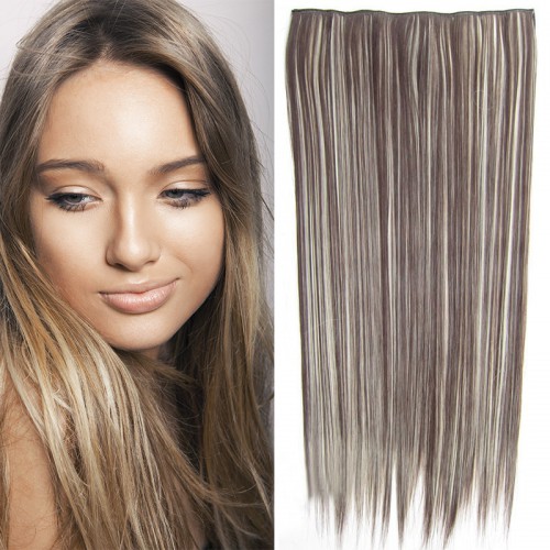 Predlžovanie vlasov, účesy - Clip in vlasy - 60 cm dlhý pás vlasov - odtieň F613 /4