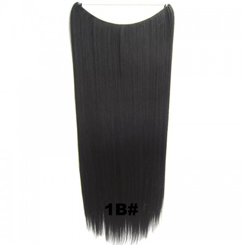 Predlžovanie vlasov, účesy - Flip in vlasy - 60 cm dlhý pás vlasov - odtieň 1B
