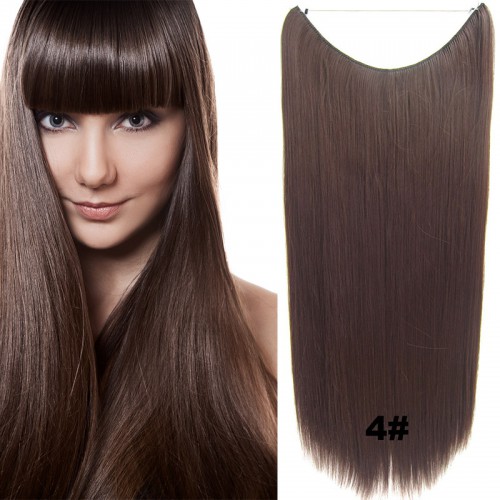 Predlžovanie vlasov, účesy - Flip in vlasy - 60 cm dlhý pás vlasov - odtieň 4