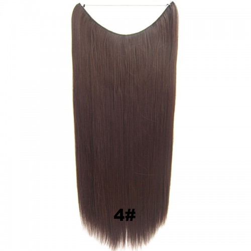 Predlžovanie vlasov, účesy - Flip in vlasy - 60 cm dlhý pás vlasov - odtieň 4