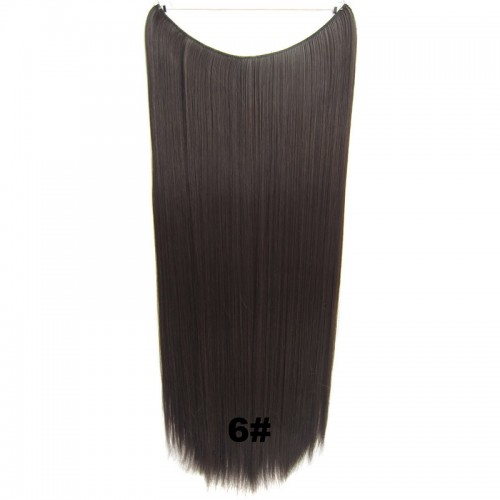 Predlžovanie vlasov, účesy - Flip in vlasy - 60 cm dlhý pás vlasov - odtieň 6