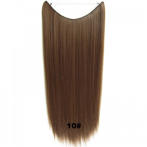 Predlžovanie vlasov, účesy - Flip in vlasy - 60 cm dlhý pás vlasov - odtieň 10