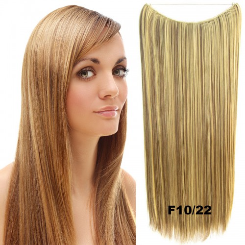 Predlžovanie vlasov, účesy - Flip in vlasy - 60 cm dlhý pás vlasov - odtieň F10 / 22