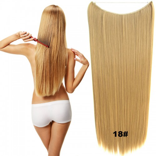Predlžovanie vlasov, účesy - Flip in vlasy - 60 cm dlhý pás vlasov - odtieň 18
