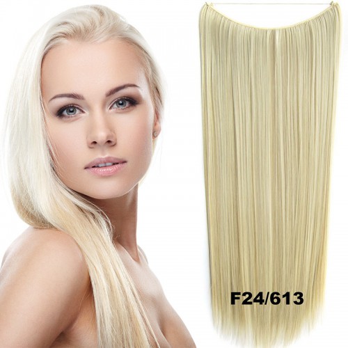 Predlžovanie vlasov, účesy - Flip in vlasy - 60 cm dlhý pás vlasov - odtieň F24 / 613