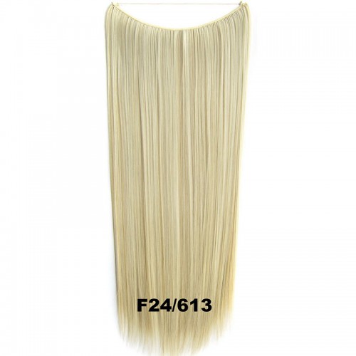 Predlžovanie vlasov, účesy - Flip in vlasy - 60 cm dlhý pás vlasov - odtieň F24/613