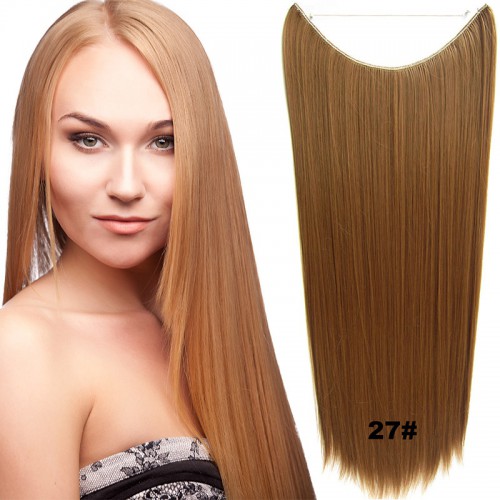 Predlžovanie vlasov, účesy - Flip in vlasy - 60 cm dlhý pás vlasov - odtieň 27