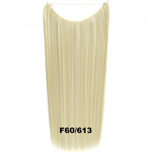 Predlžovanie vlasov, účesy - Flip in vlasy - 60 cm dlhý pás vlasov - odtieň F60 / 613