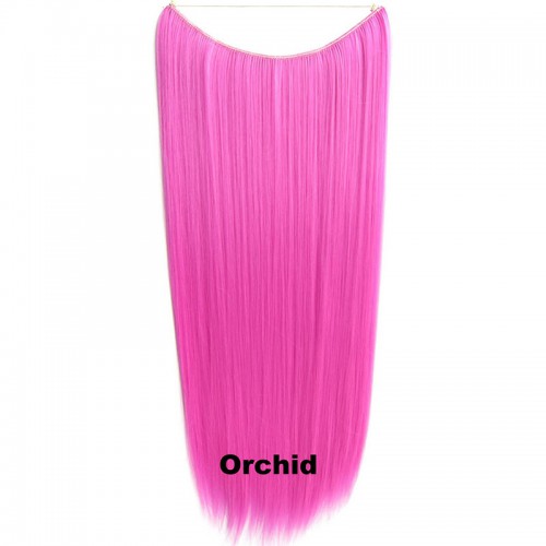 Predlžovanie vlasov, účesy - Flip in vlasy - 60 cm dlhý pás vlasov - odtieň Orchid