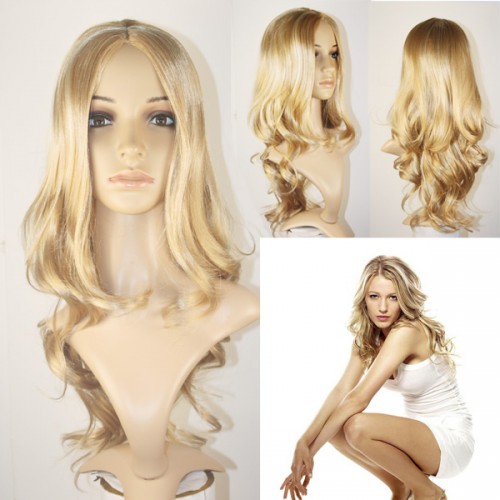 Predlžovanie vlasov, účesy - Parochňa Suzan plavá blond - 57 cm