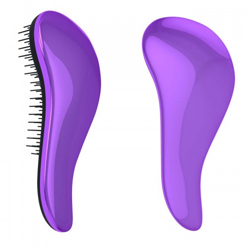 Predlžovanie vlasov, účesy - Dtangler rozčesávacia kefa na vlasy - Metallic Purple
