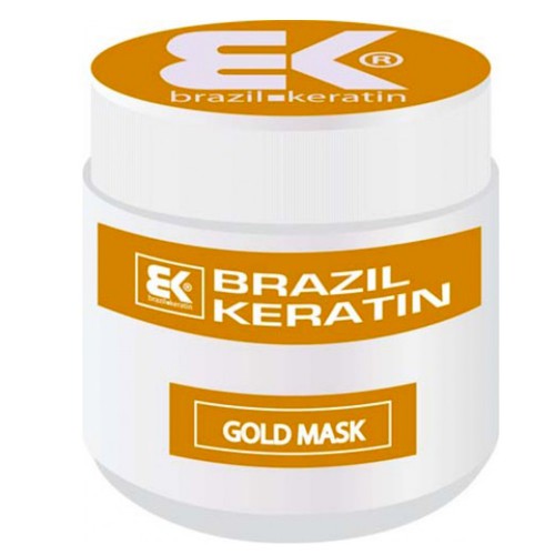 Kozmetika, zdravie - Brazil Keratín Gold keratínová regeneračná maska pre poškodené vlasy 500 ml