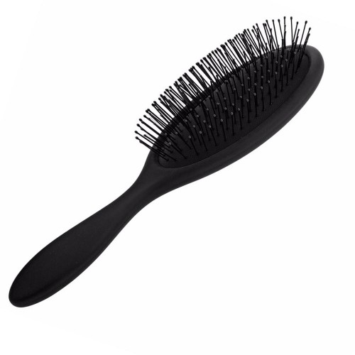 Predlžovanie vlasov, účesy - Rozčesávacia kefa na vlasy s rukoväťou Magic - čierna