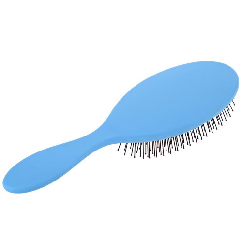 Predlžovanie vlasov, účesy - Rozčesávacia kefa na vlasy s rukoväťou Magic - modrá