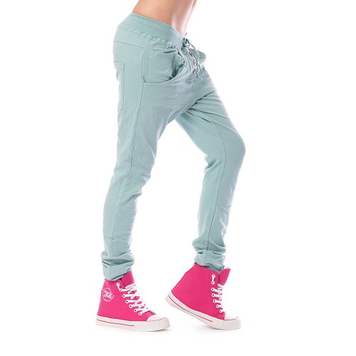 Dámska móda, doplnky - Dámské harémové kalhoty - zelené