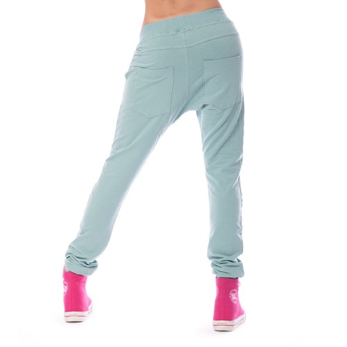 Dámska móda, doplnky - Dámské harémové kalhoty - zelené