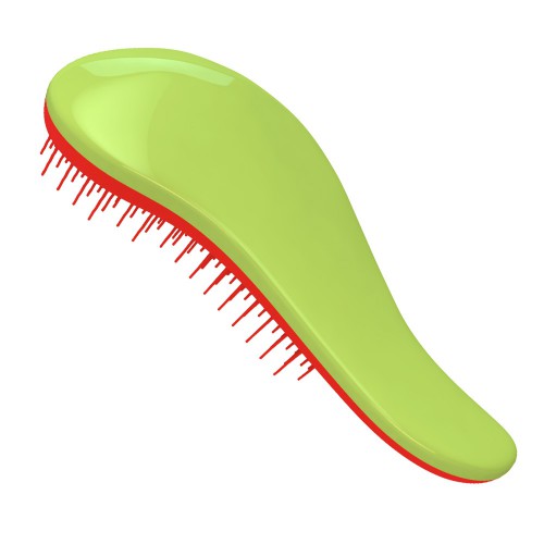 Predlžovanie vlasov, účesy - Dtangler rozčesávacia kefa na vlasy Colored - Green - Red