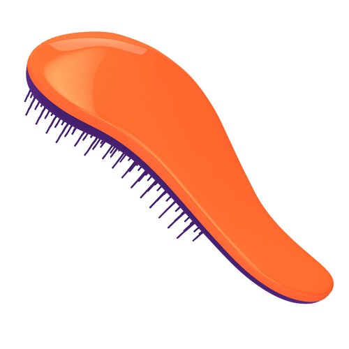 Predlžovanie vlasov, účesy - Dtangler rozčesávacia kefa na vlasy Colored - Orange - Purple