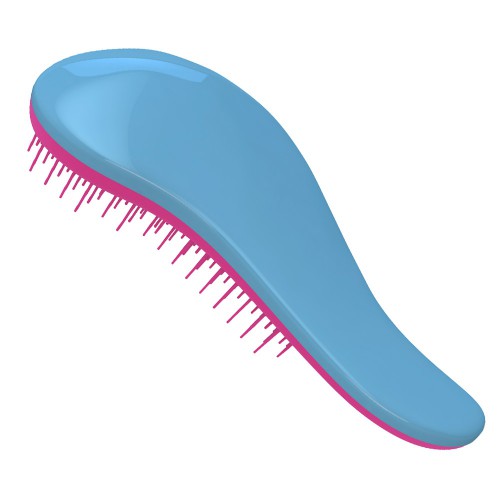 Predlžovanie vlasov, účesy - Dtangler rozčesávacia kefa na vlasy Colored - Blue - Pink