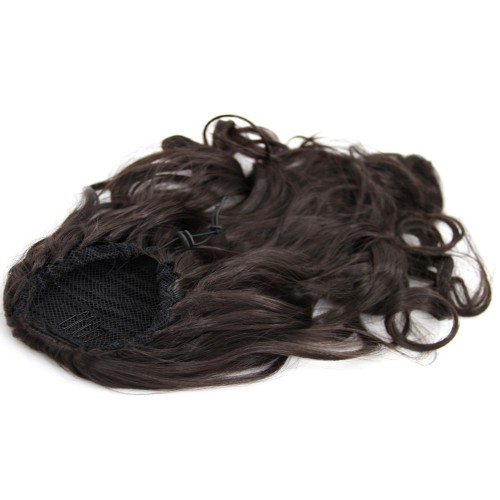 Predlžovanie vlasov, účesy - Cop, vrkoč vlnitý k nasadeniu, 30 cm