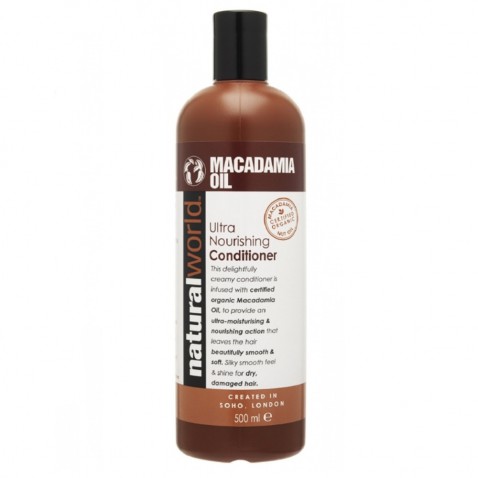 Natural World Macadamia oil vlasový kondicionér, 500 ml