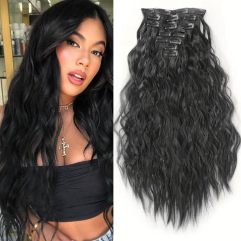 Clip in sada WAVY zvlnená - odtieň 1B