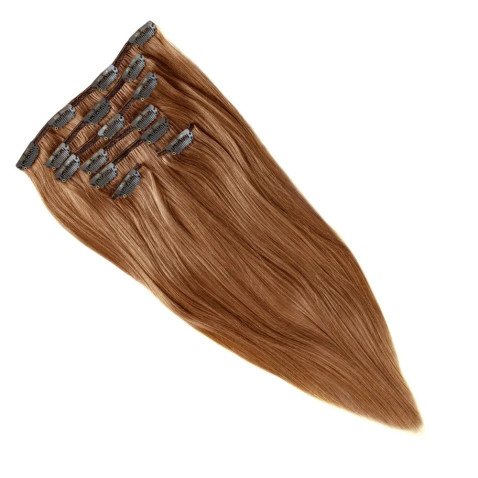 Clip In vlasy Premium 60 cm / 100 g - tmavá blond