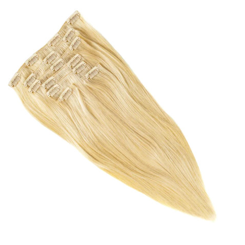 Clip In vlasy Premium 60 cm / 100 g - blond