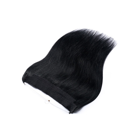 Flip in vlasy Premium 50 cm/ 90g - čierna